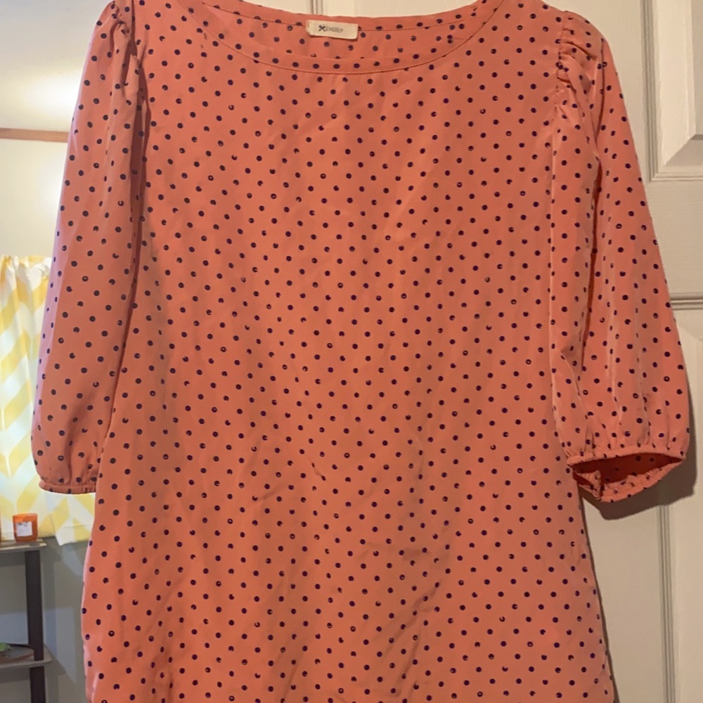 Peach skin top